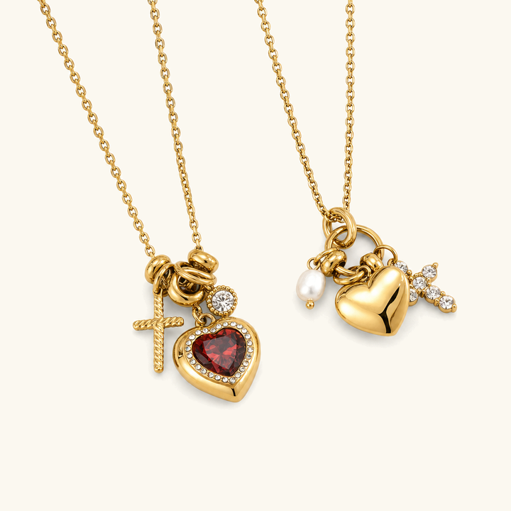 Ottilie Heart Charm Necklace