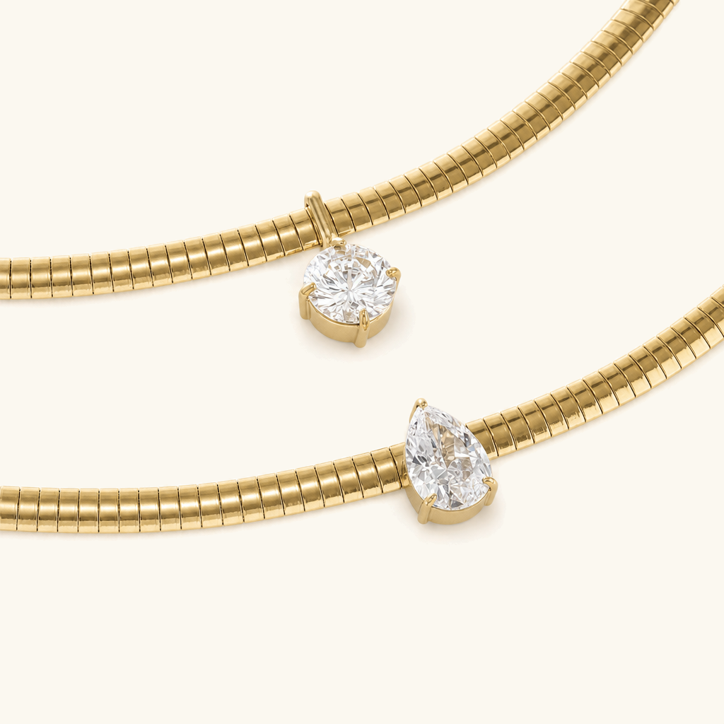 Genevieve Diamond Omega Choker
