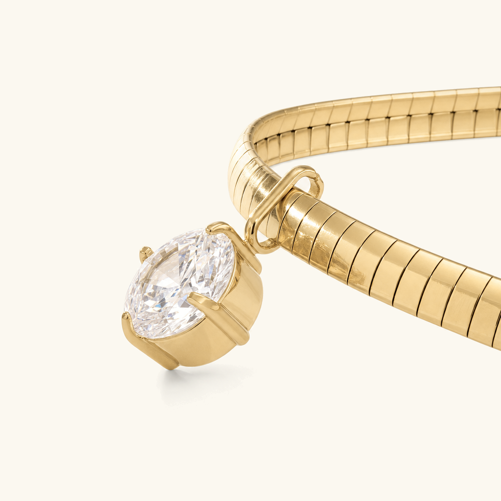 Genevieve Diamond Omega Choker