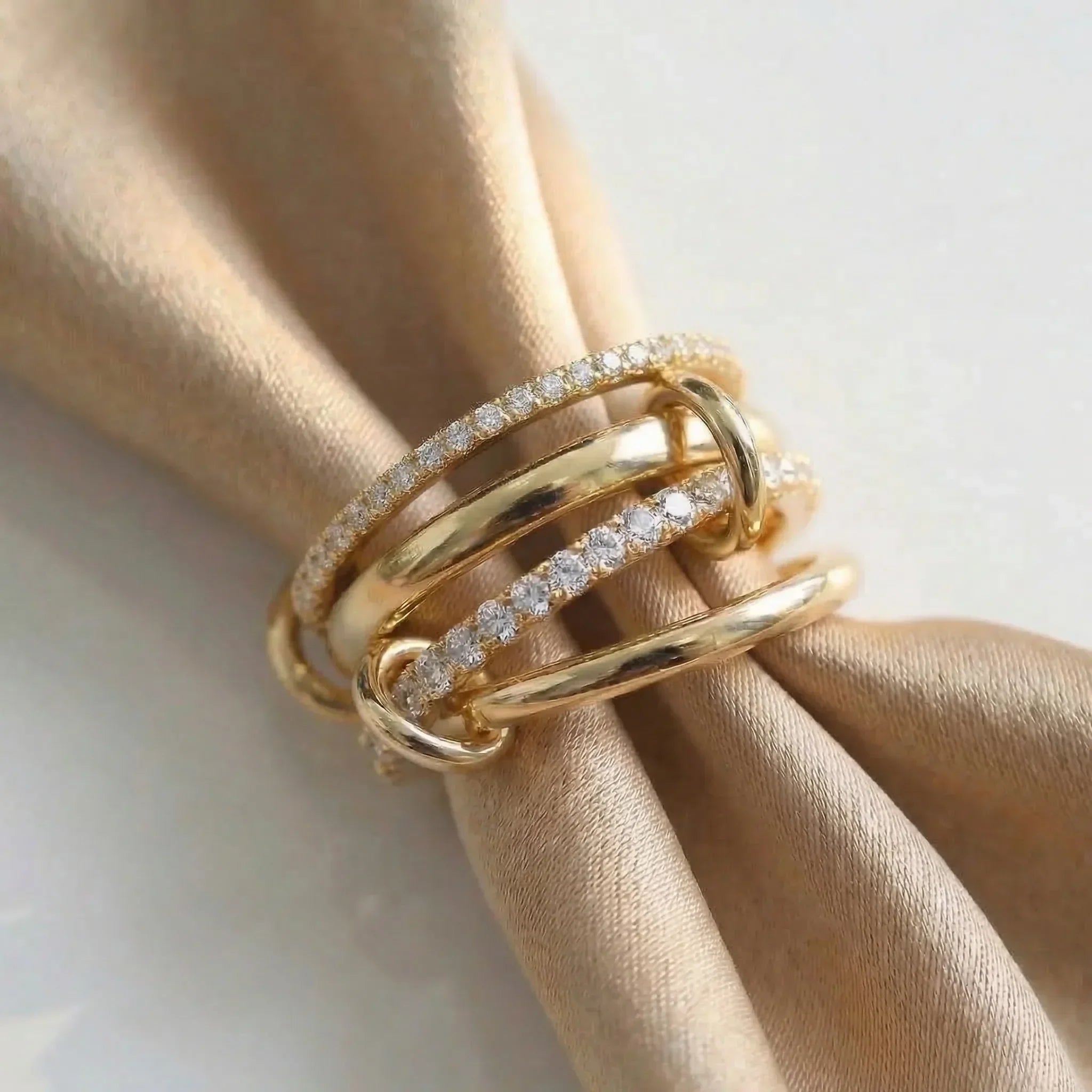 Becca Stacked Diamond Ring Image