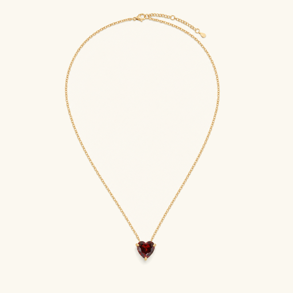 Amorette Birthstone Heart Necklace Image