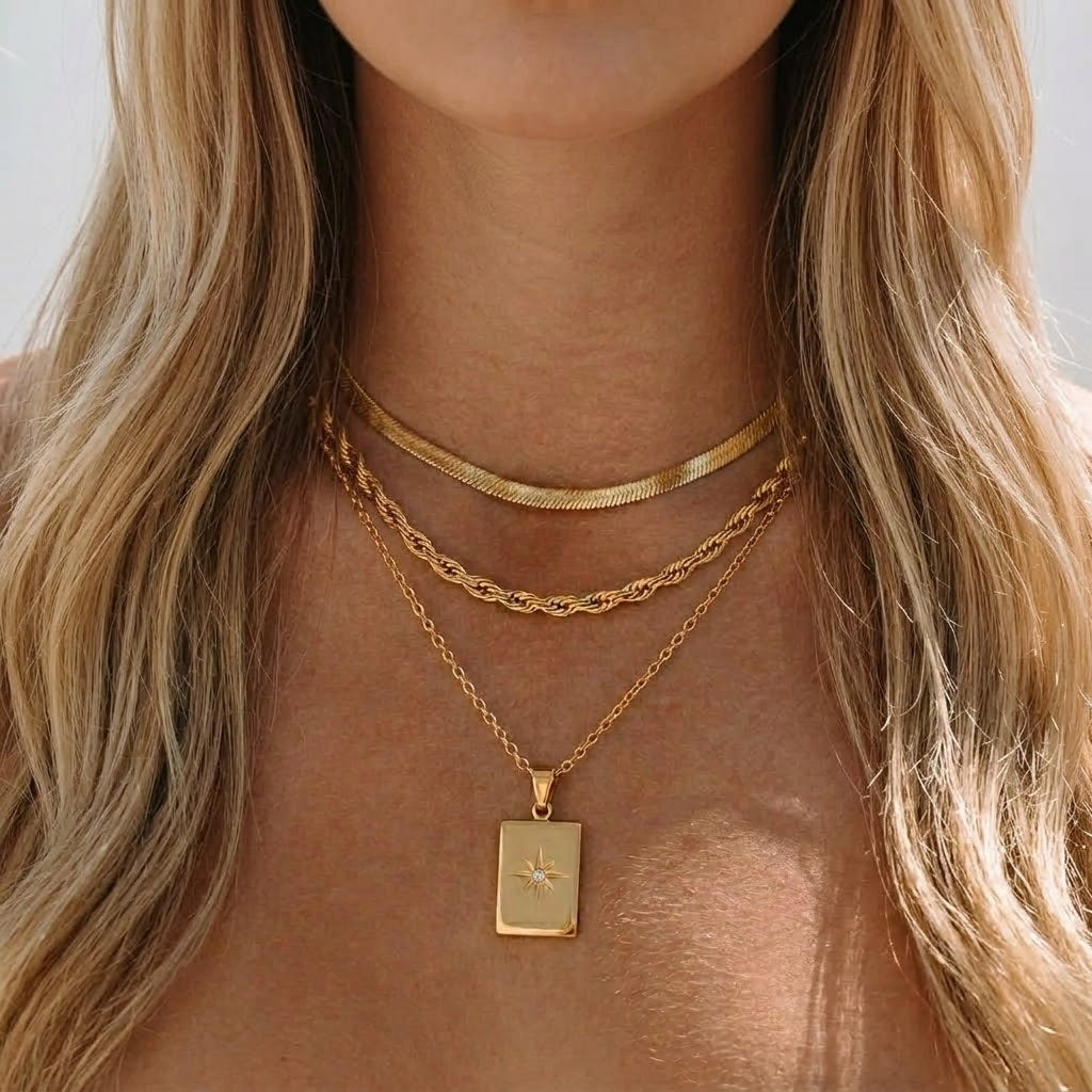 Raphaela Layered Gold Necklace Image