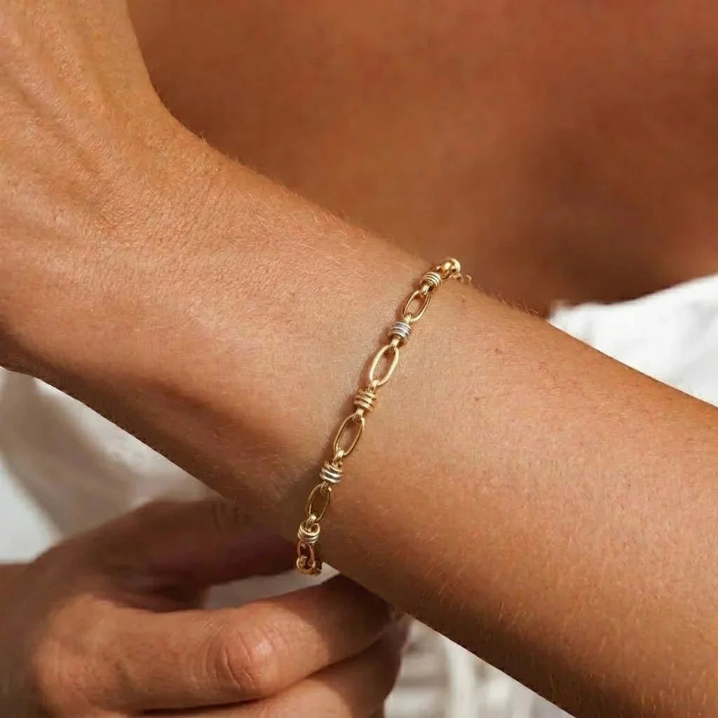 Addison Two Tone Gold Bracelet Image