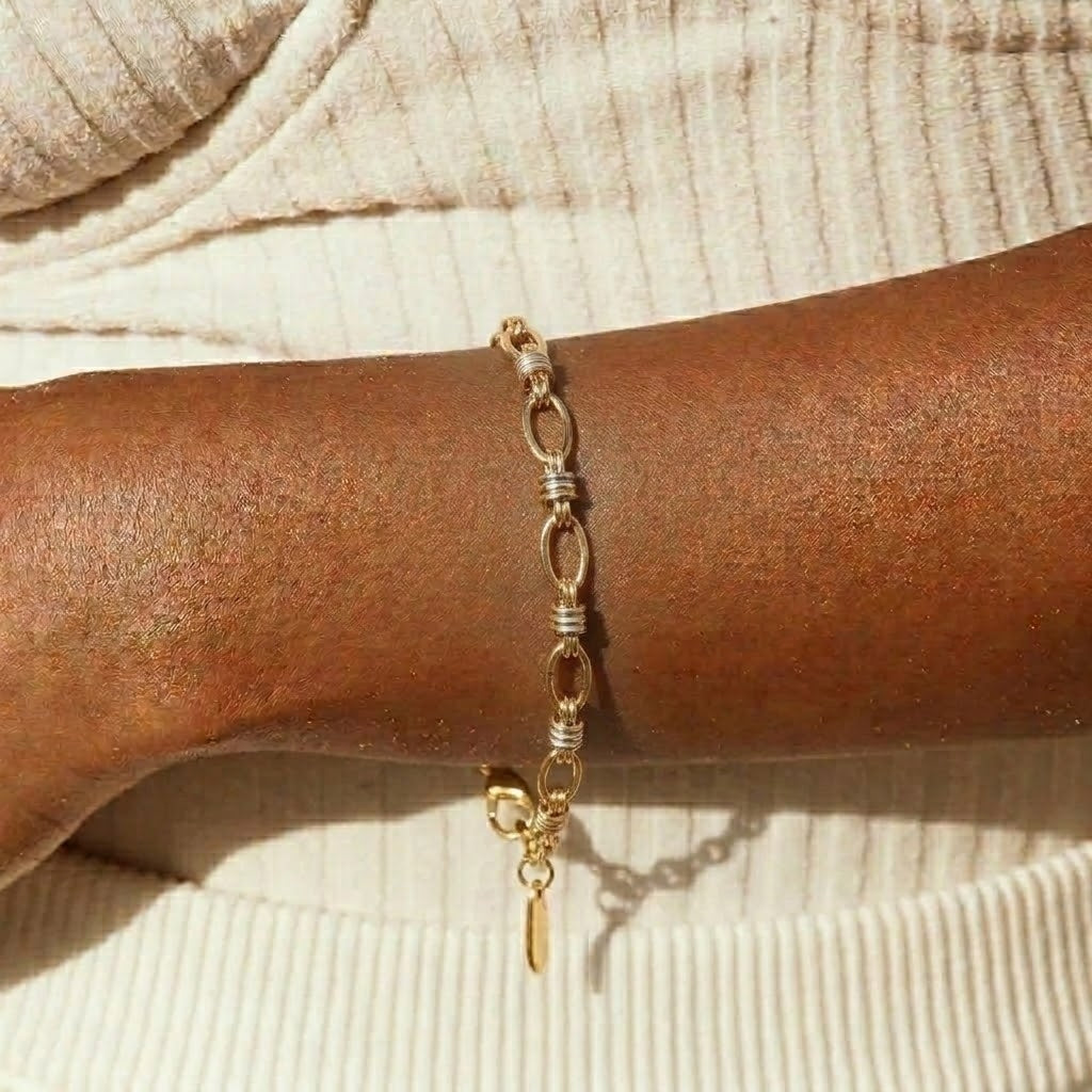 Addison Two Tone Gold Bracelet Image