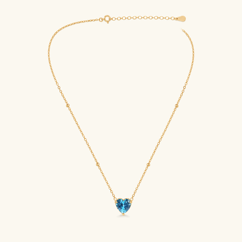 Amorette Birthstone Heart Necklace Image