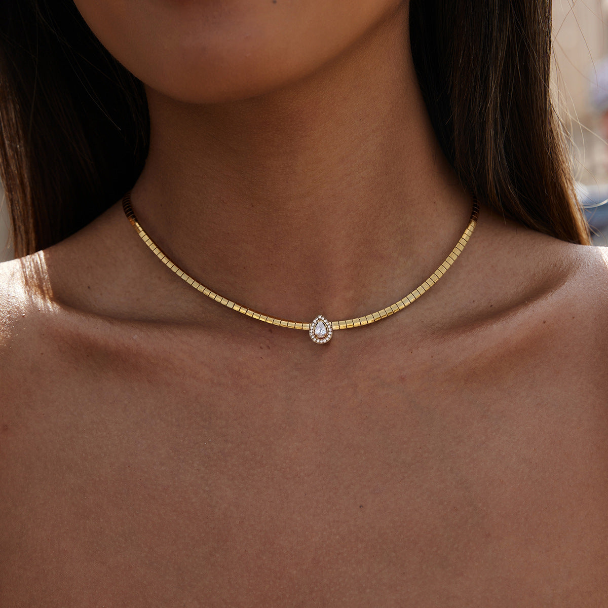 Genevieve Diamond Omega Choker Image
