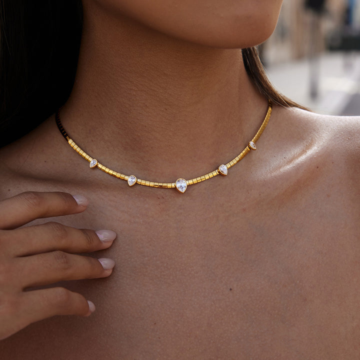 Genevieve Diamond Omega Choker