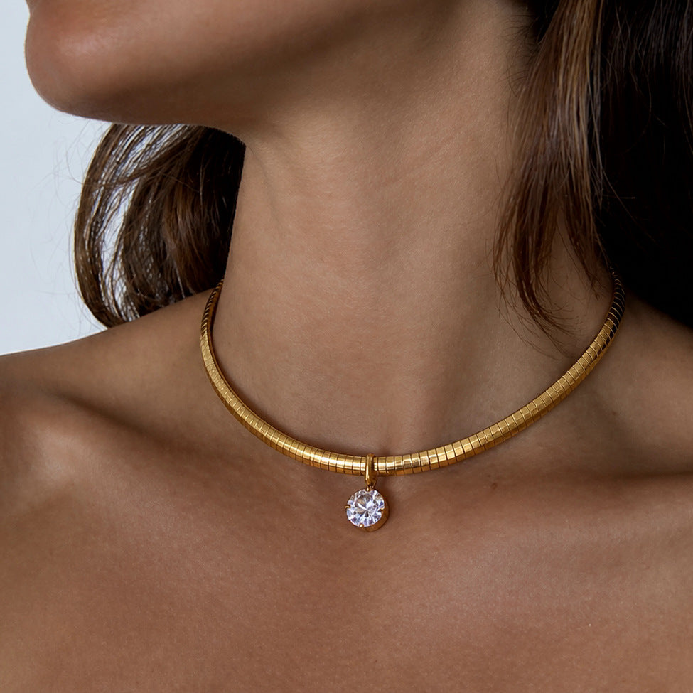 Genevieve Diamond Omega Choker Image