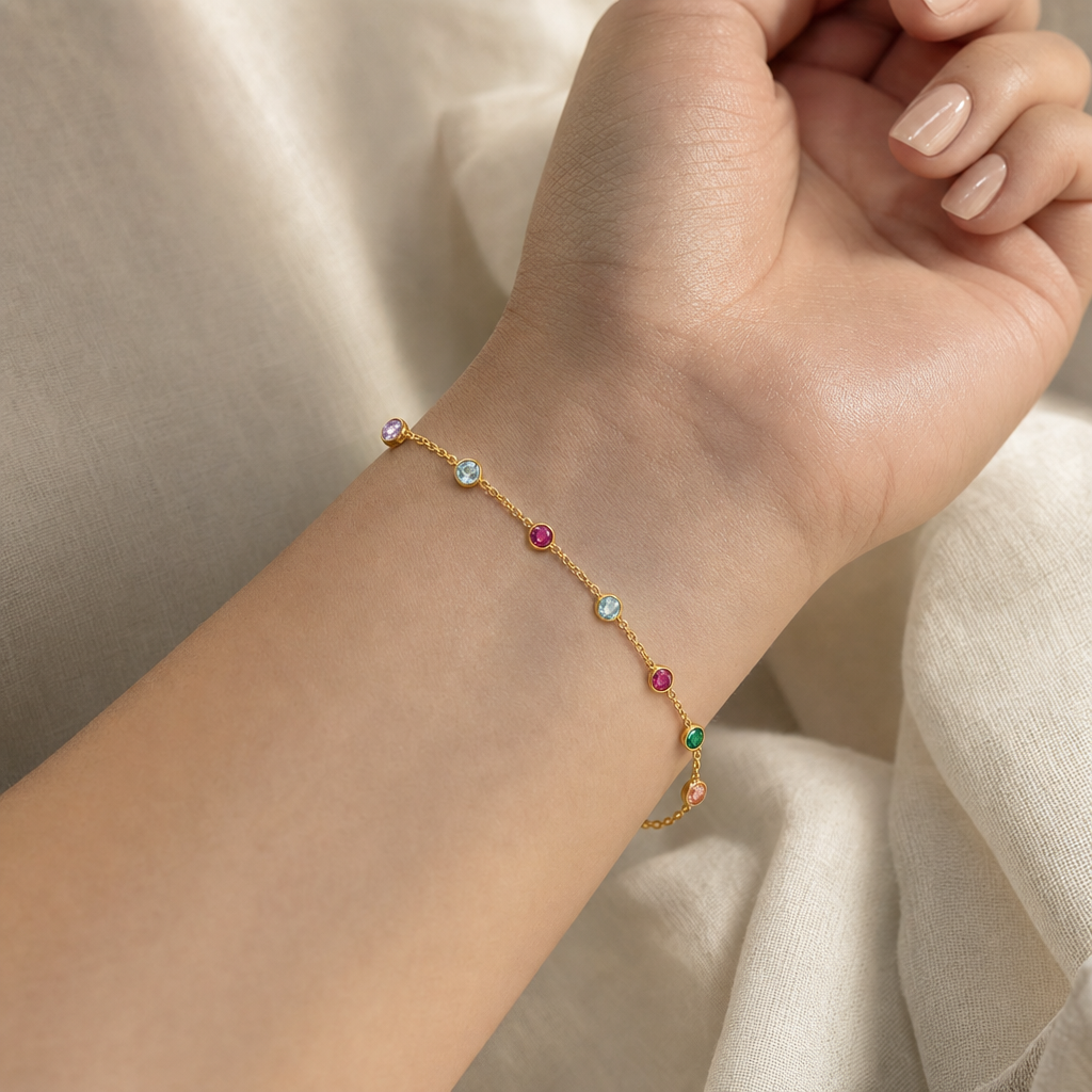 Isadora Dainty Gemstone Bracelet Image