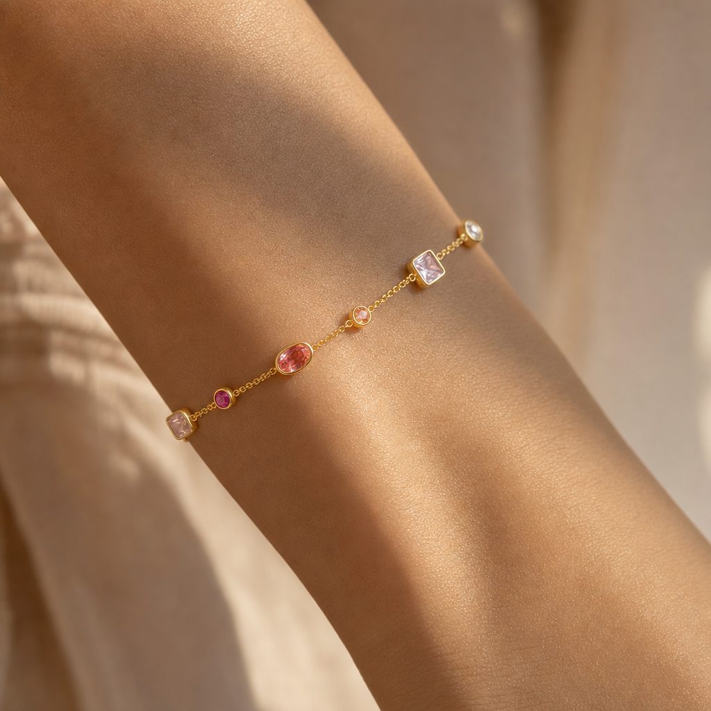 Verena Rosé Gemstone Bracelet Image