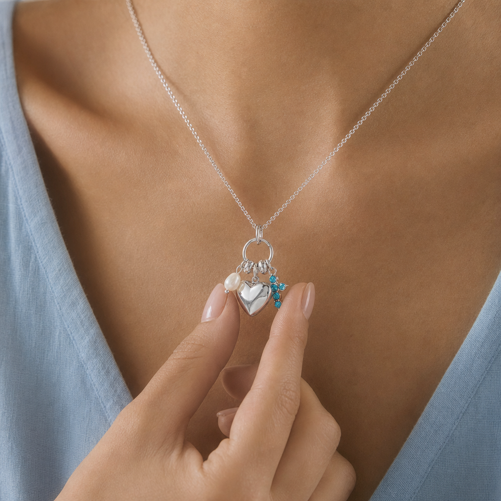 Ottilie Heart Charm Necklace