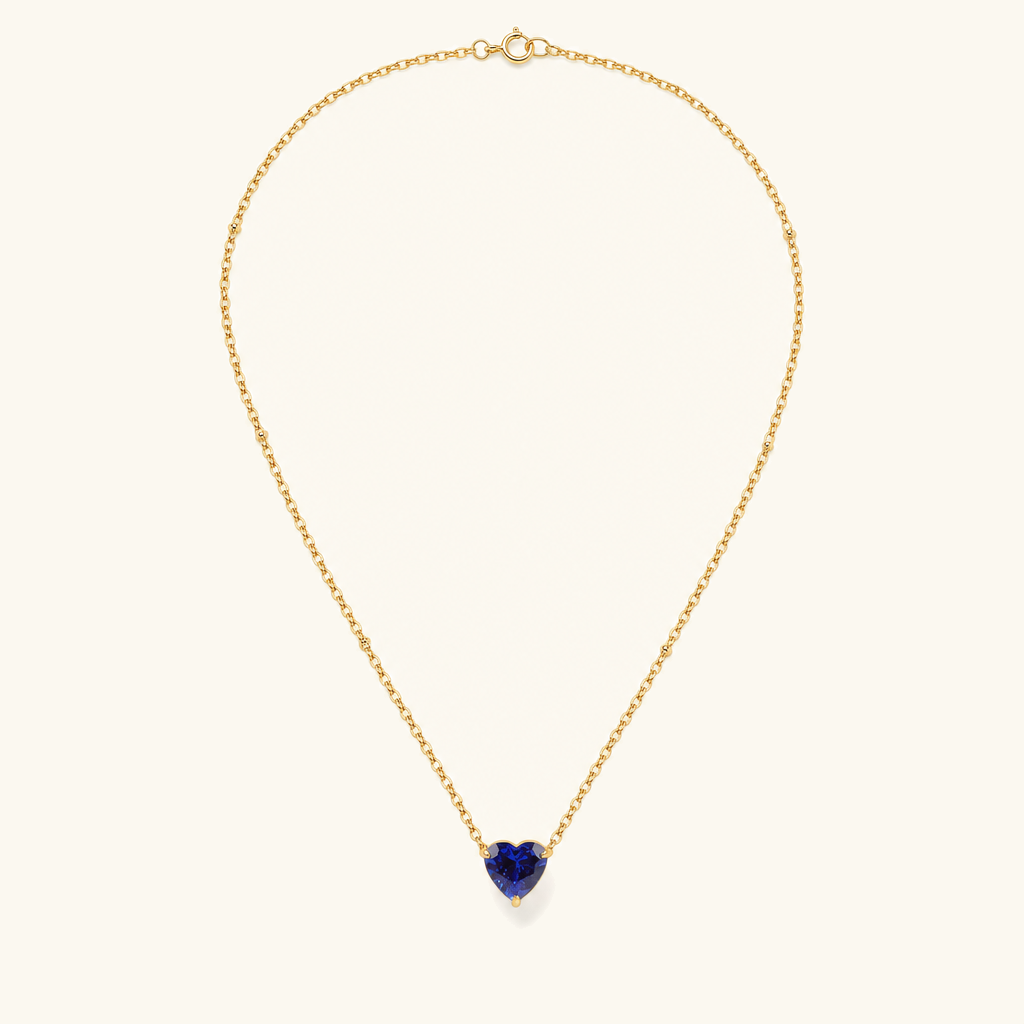 Amorette Birthstone Heart Necklace Image