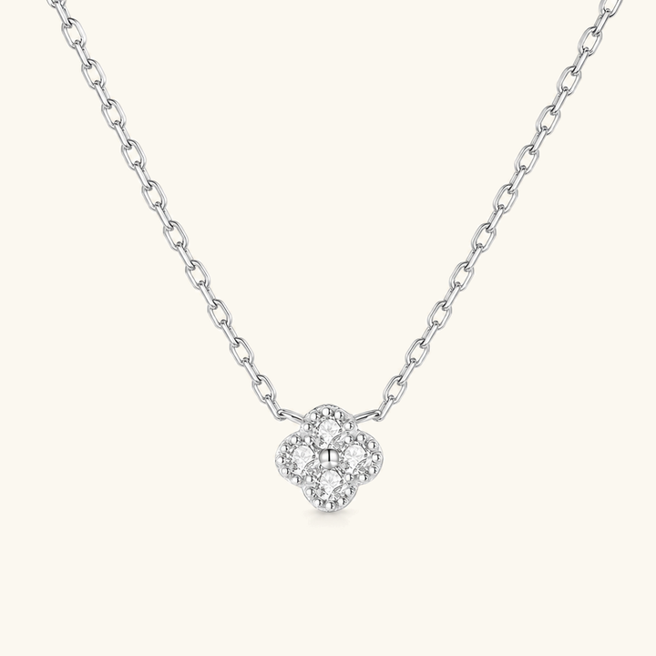 Fleur Diamond Clover Necklace