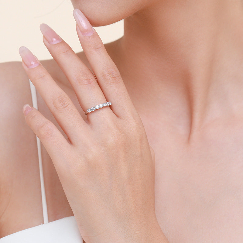 Octavia Three-Stone Diamond Ring Set Image