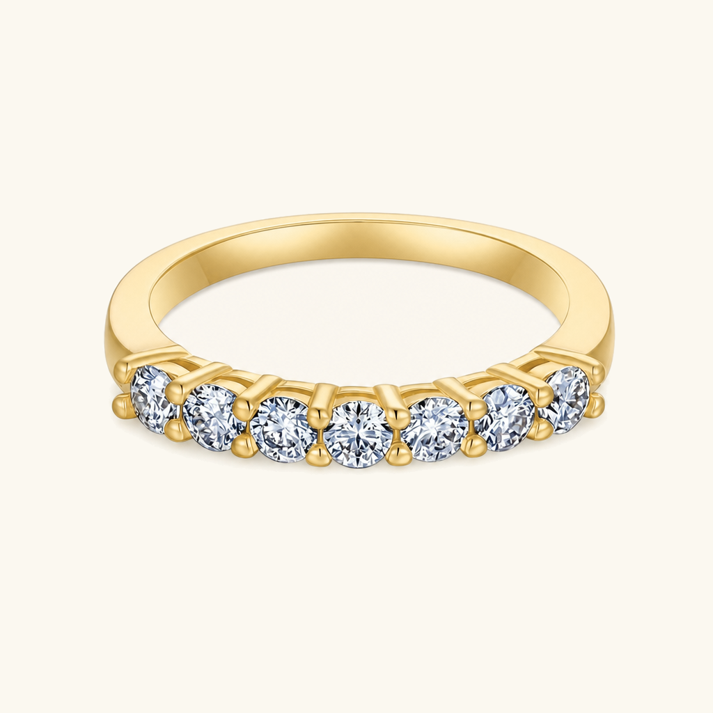 Octavia Three-Stone Diamond Ring Set