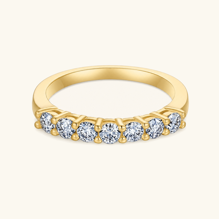 Octavia Three-Stone Diamond Ring Set