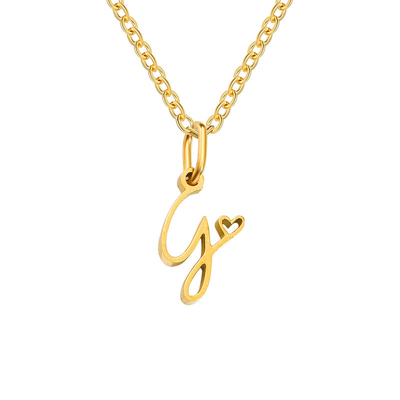 Sienna Initial Letter Necklace Image