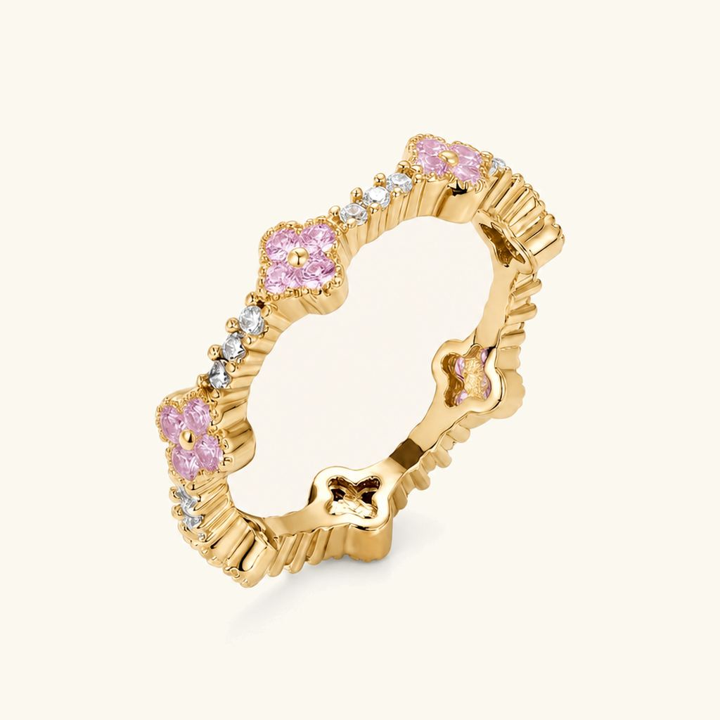 Fern Clover Eternity Ring