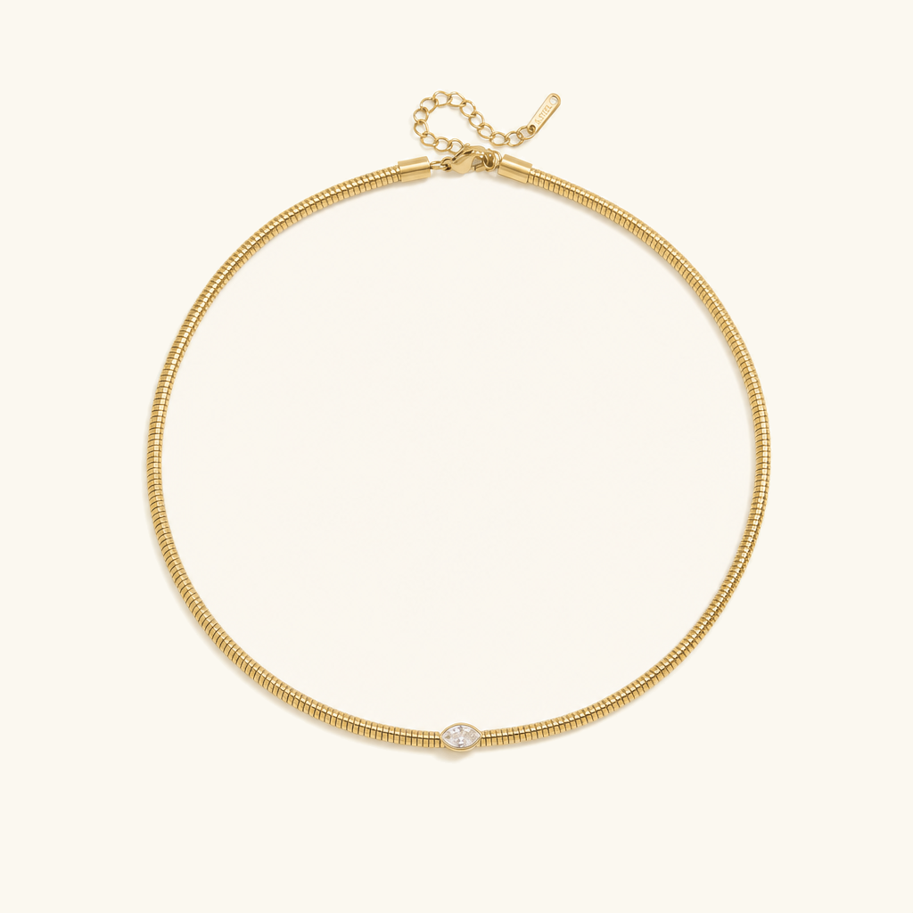 Genevieve Diamond Omega Choker