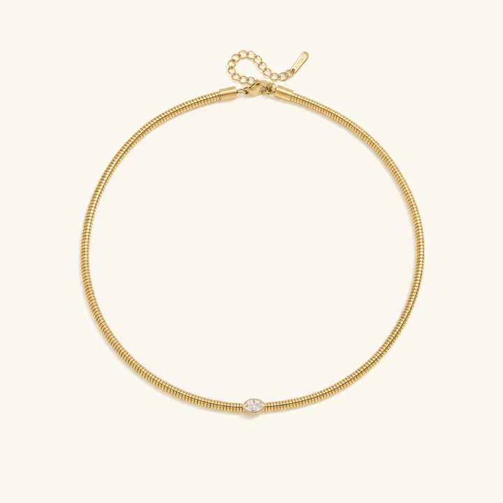 Genevieve Diamond Omega Choker