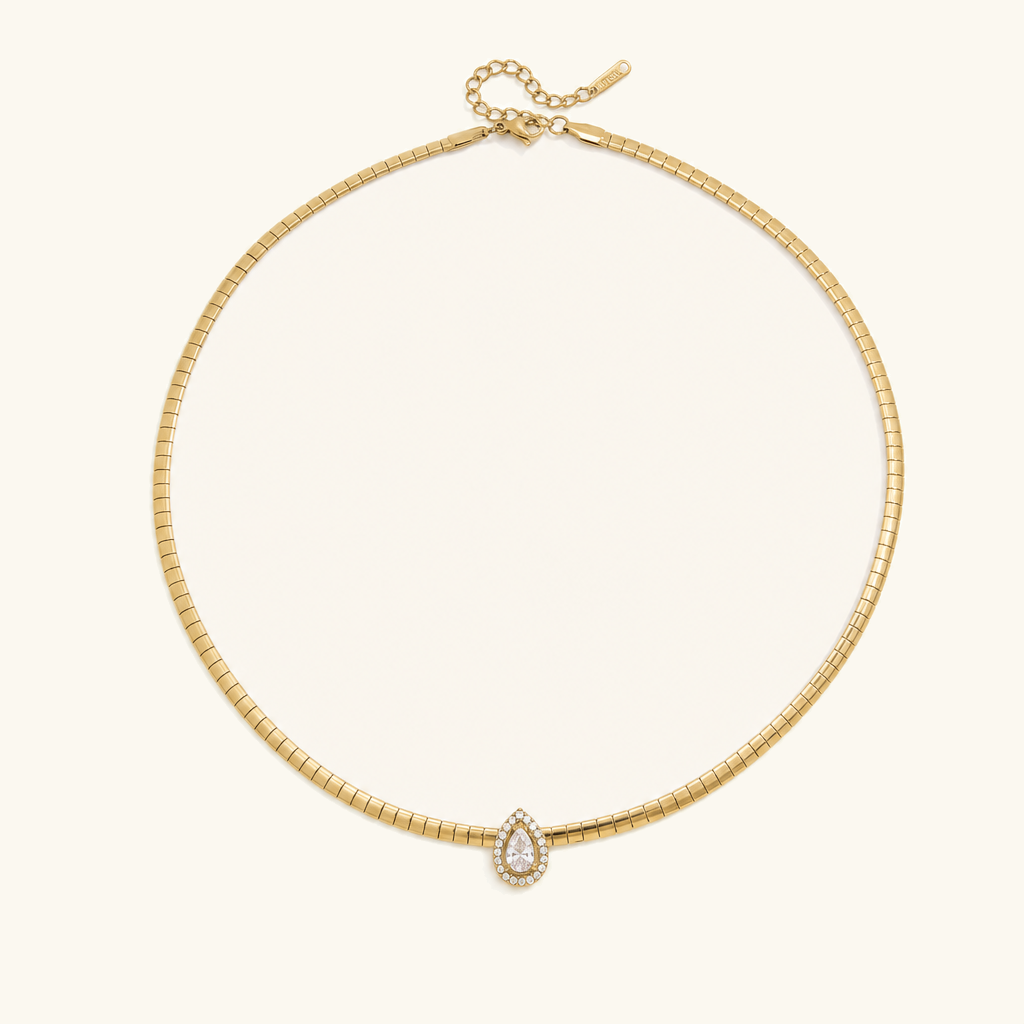 Genevieve Diamond Omega Choker