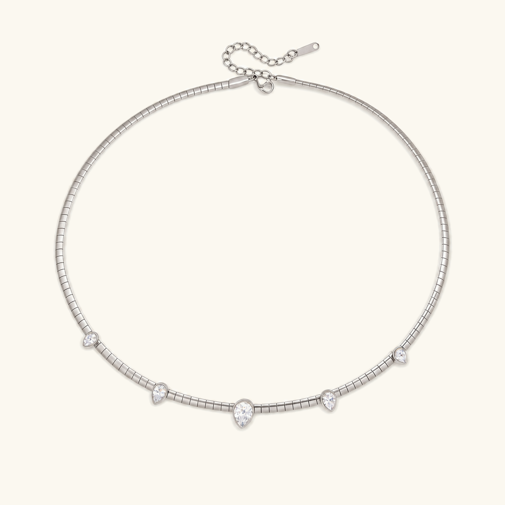 Genevieve Diamond Omega Choker