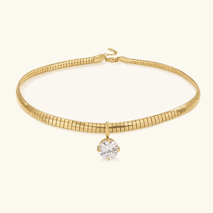 Genevieve Diamond Omega Choker