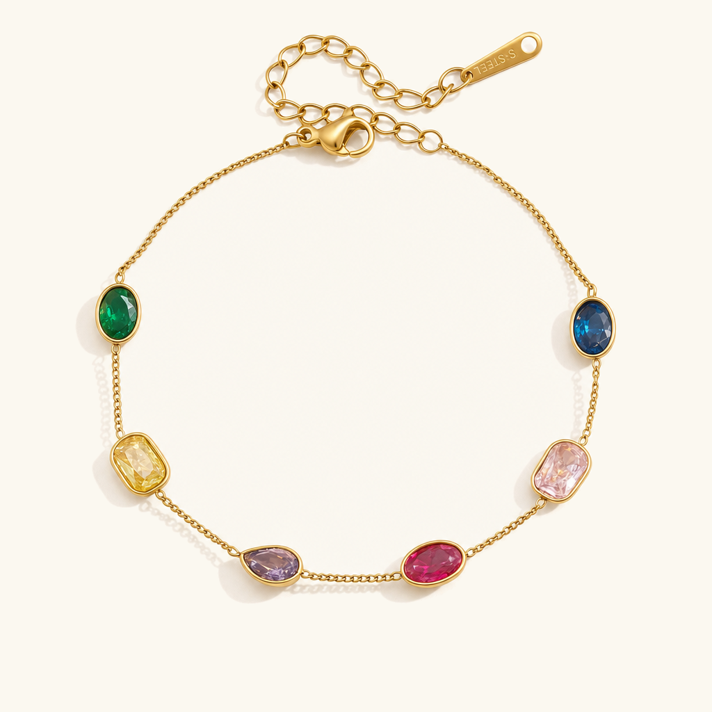 Rosalind Rainbow Gemstone Bracelet