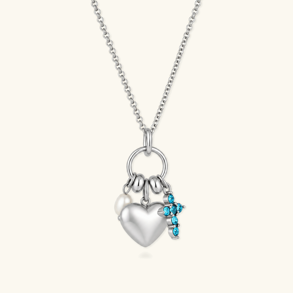 Ottilie Heart Charm Necklace Image