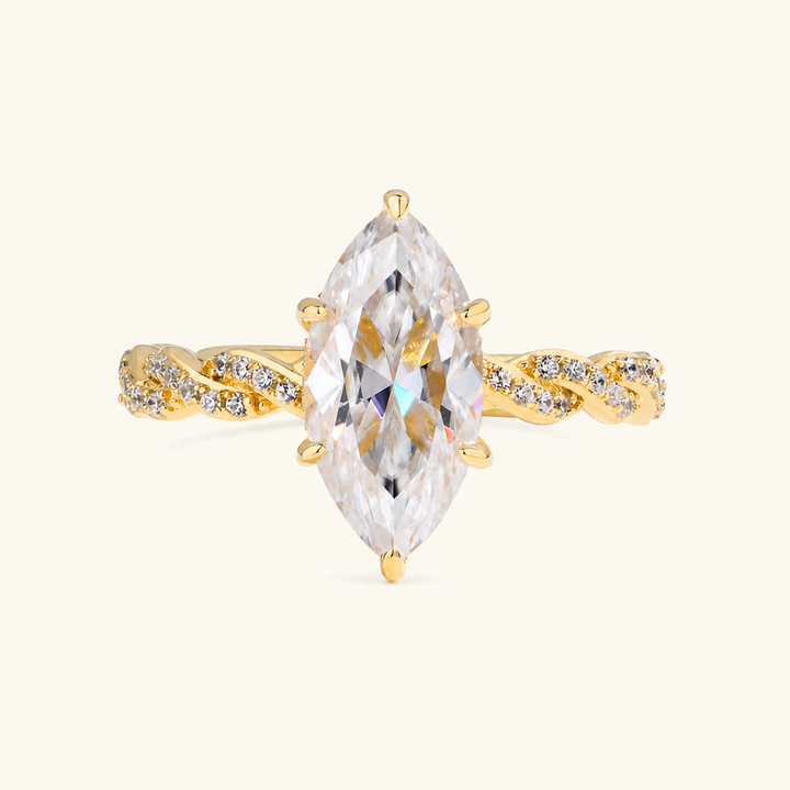 Cordelia Marquise Diamond Ring Set