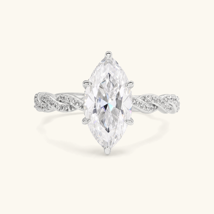 Cordelia Marquise Diamond Ring Set