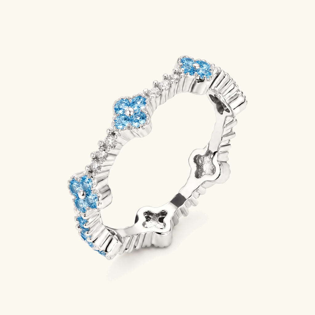 Fern Clover Eternity Ring