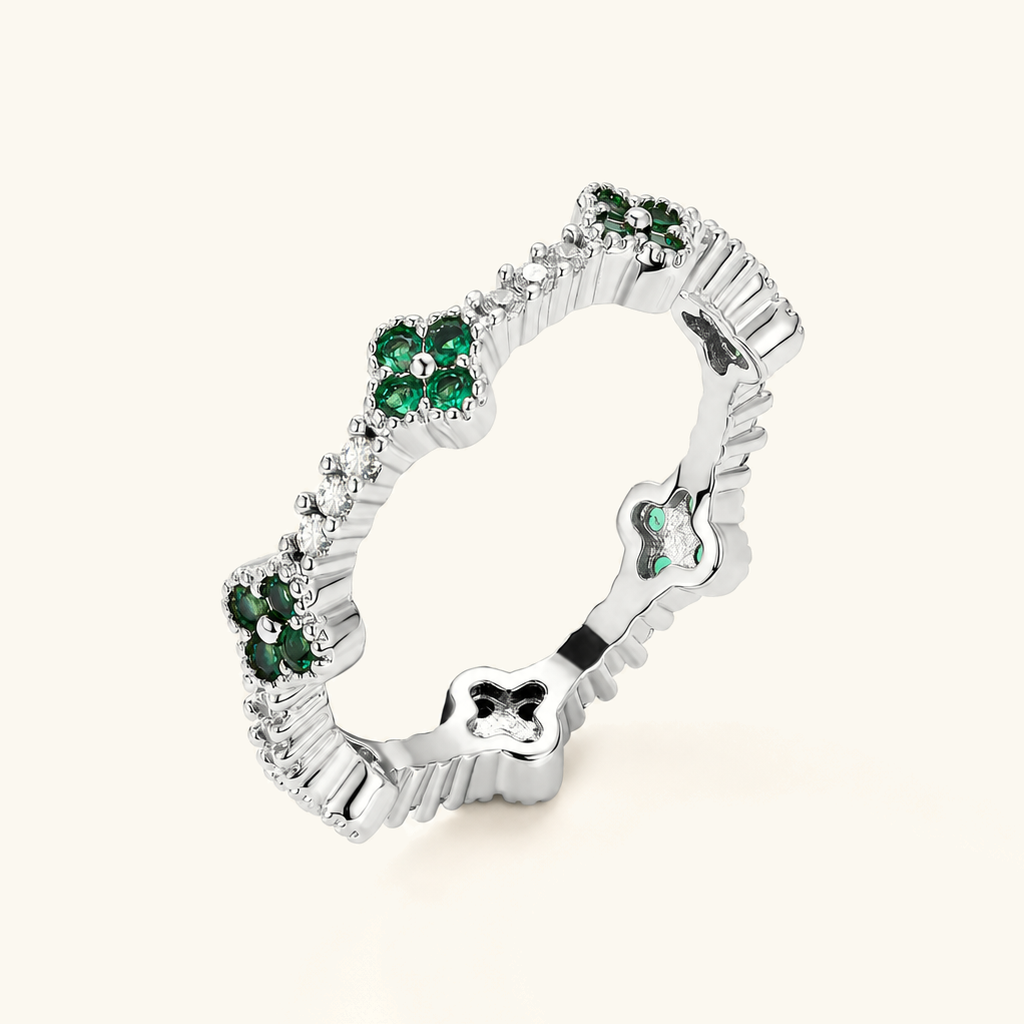 Fern Clover Eternity Ring Image
