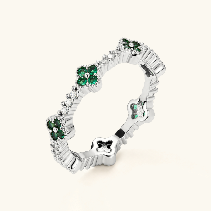 Fern Clover Eternity Ring