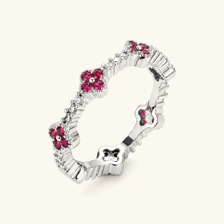 Fern Clover Eternity Ring