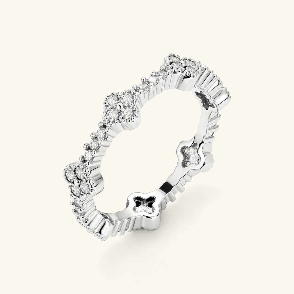 Fern Clover Eternity Ring