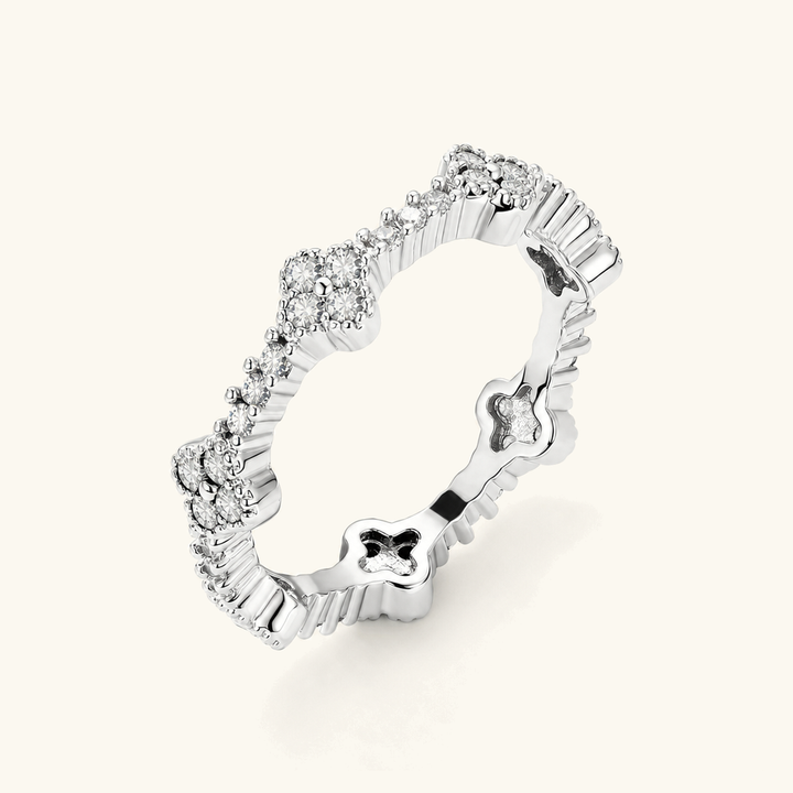 Fern Clover Eternity Ring