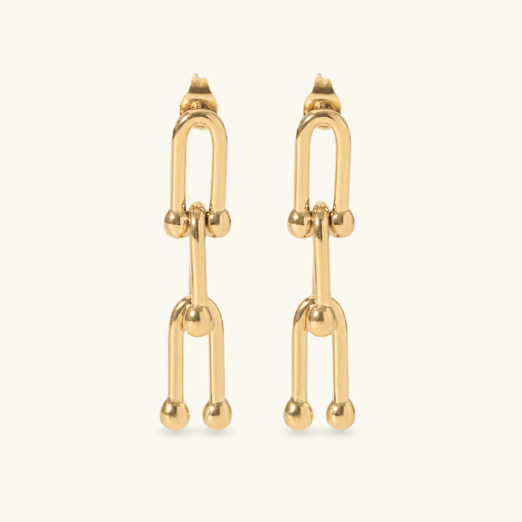 Isle Link Gold Earrings Image