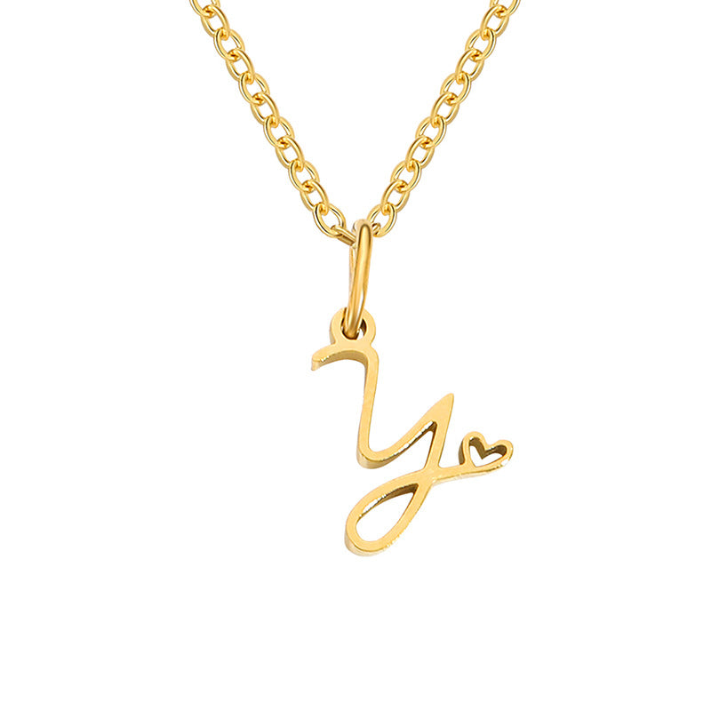 Sienna Initial Letter Necklace Image