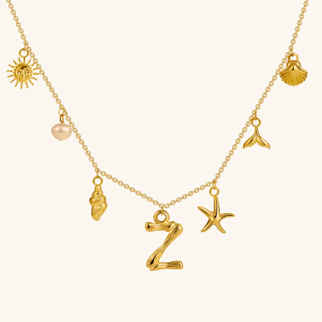 Avaria Ocean Initial Necklace Image
