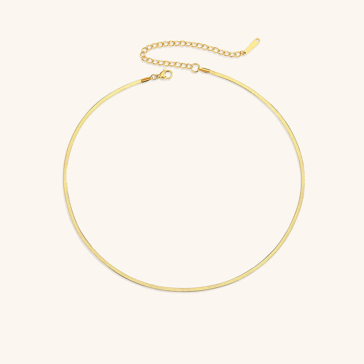 Elizabeth Gold Herringbone Necklace